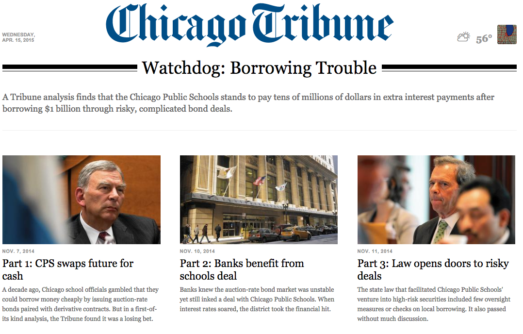 Breaking the Cycle of Financial Abuse: Communities and the Chicago Tribune Take a Stand Against Wall Street